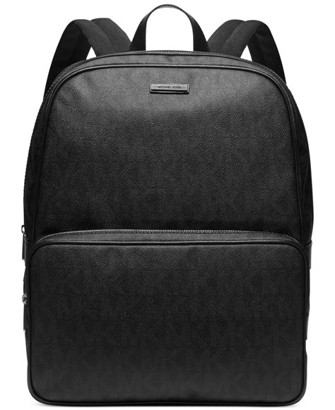 black men's michael kors backpack|michael kors black backpack large.